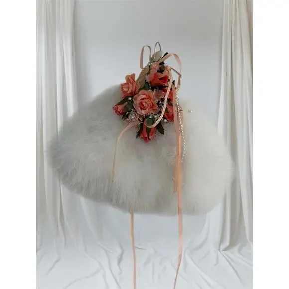 Vintage Wedding Dress Gown Set Veil Cape Headpiece Preserved Keepsake Box - Picture 4 of 16